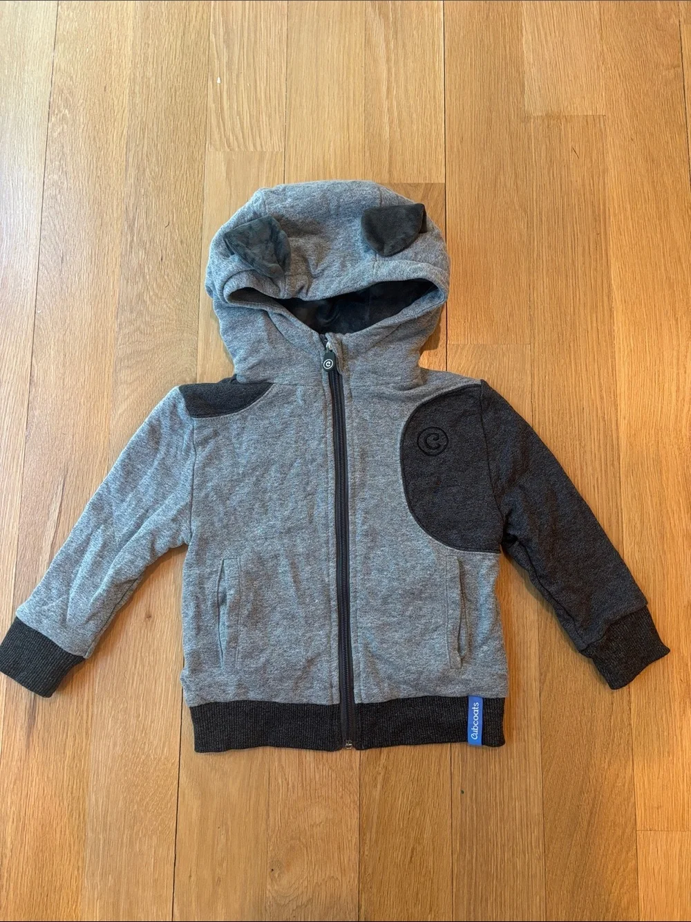 Cubcoats Hoodie Plush Convertible Toddler Jacket Size 2